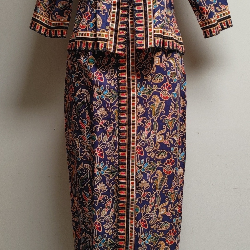 Vintage Singapore Collection Skirt Set Size 36 - Picture 6 of 17